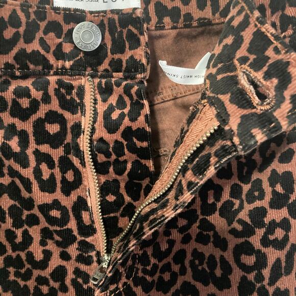 Loft's Made and Loved Women's Size 2 Leopard High Raised Skinny Corduroy Pants - Picture 4 of 6